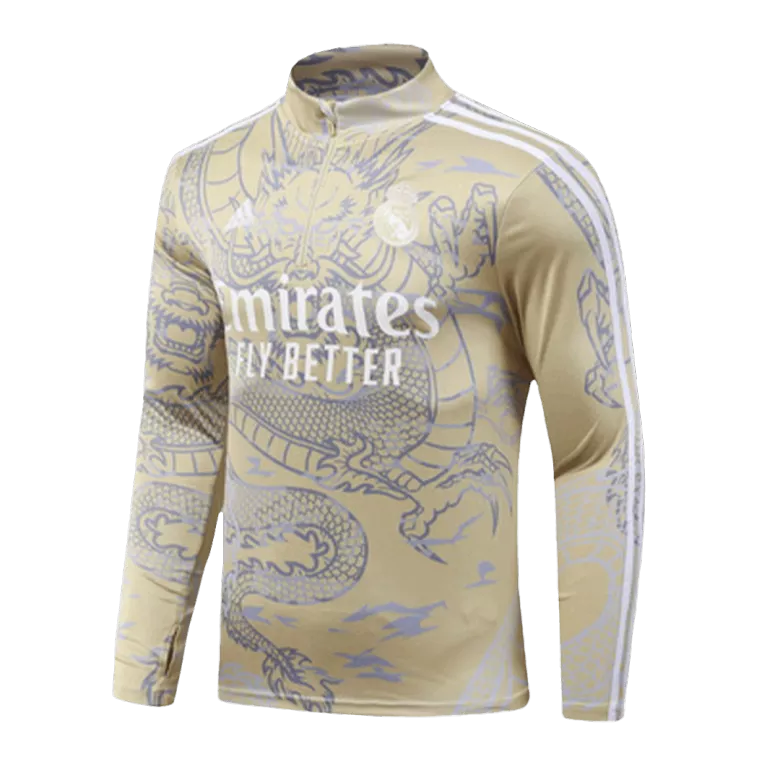 Real Madrid Sweatshirt Kit 2023/24 - Yellow (Top+Pants) - gojersey