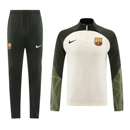 Barcelona Sweatshirt Kit 2023/24 - Cream (Top+Pants) - gojersey