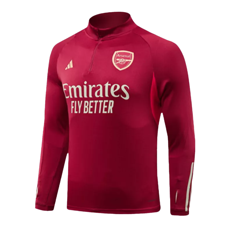 Arsenal Sweatshirt Kit 2023/24 - Red (Top+Pants) - gojersey