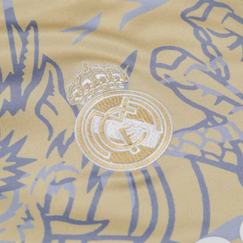 Real Madrid Sweatshirt Kit 2023/24 - Yellow (Top+Pants) - gojersey