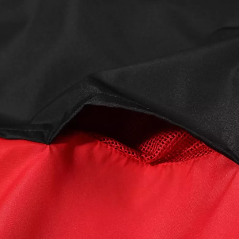 AC Milan Hoodie Windbreaker 2023/24 - Black&Red - gojersey