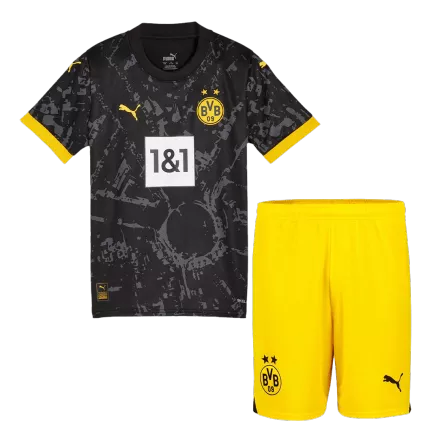 Borussia Dortmund Away Jersey Kit 2023/24 Kids(Jersey+Shorts) - gojersey