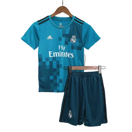 Real Madrid Third Away Jersey Kit 2017/18 Kids(Jersey+Shorts) - gojersey