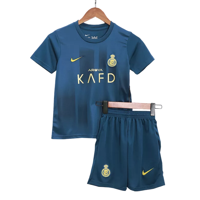 Al Nassr Away Jersey Kit 2023/24 Kids(Jersey+Shorts) - gojersey