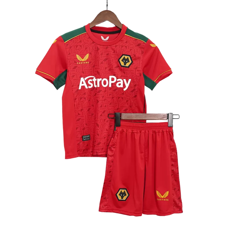 Wolverhampton Wanderers Away Jersey Kit 2023/24 Kids(Jersey+Shorts) - gojersey