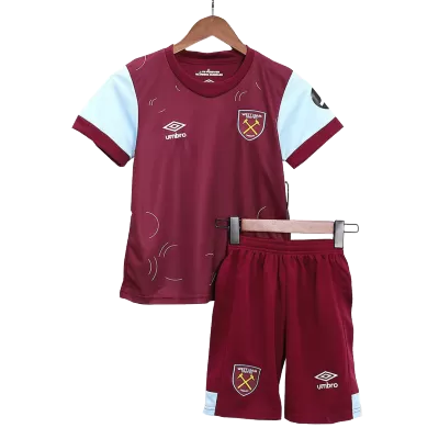 West Ham United Home Jersey Kit 2023/24 Kids(Jersey+Shorts) - gojersey