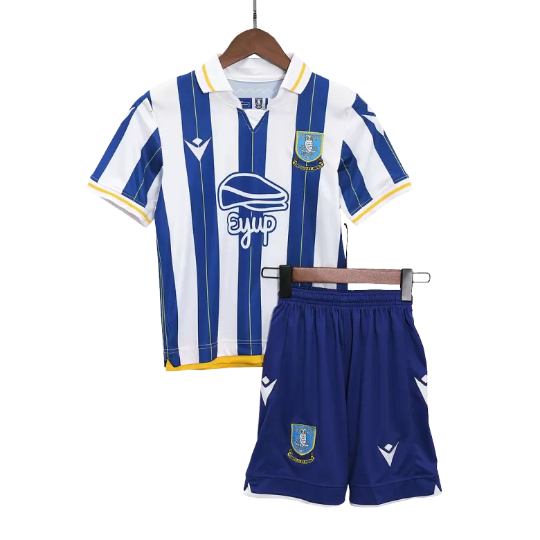 Sheffield Wednesday Home Jersey Kit 2023/24 Kids(Jersey+Shorts) - gojersey