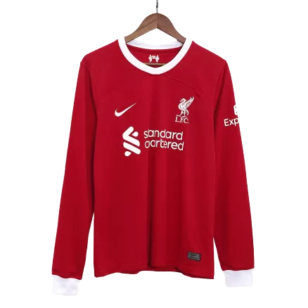 Liverpool Long Sleeve Home Jersey 2023/24 - gojersey