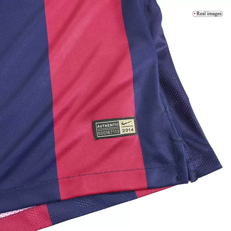 Barcelona SUÁREZ #9 Home Soccer Jersey Retro 2014/15 - Long Sleeve - gojersey