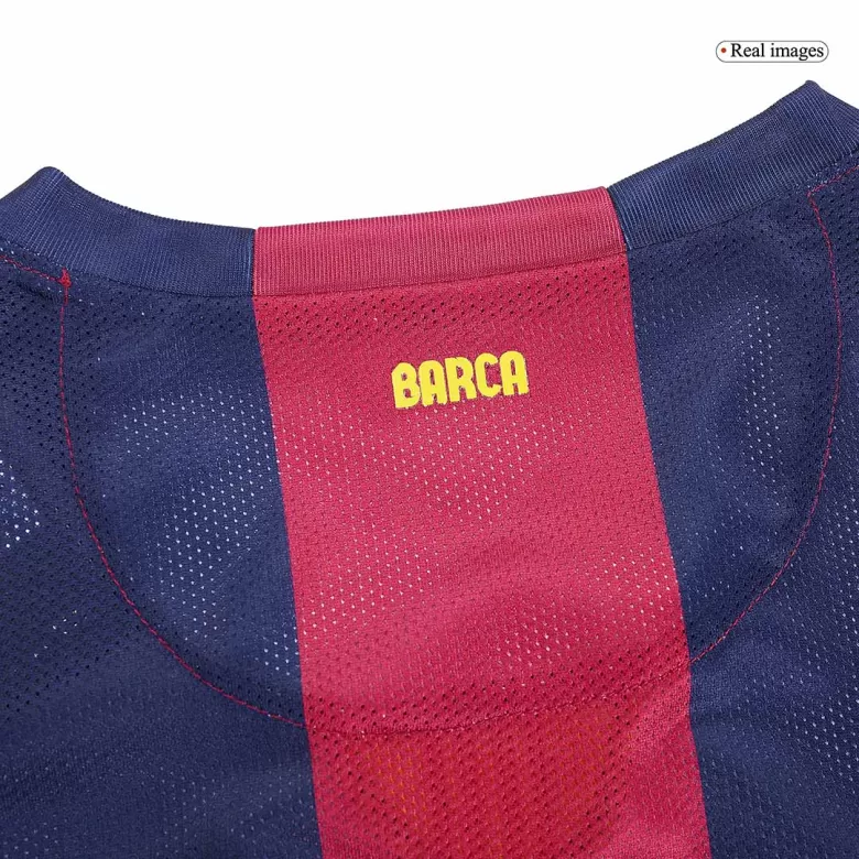 Barcelona NEYMAR JR #11 Home Soccer Jersey Retro 2014/15 - Long Sleeve - gojersey