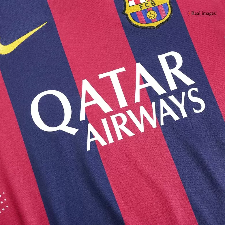 Barcelona SUÁREZ #9 Home Soccer Jersey Retro 2014/15 - Long Sleeve - gojersey