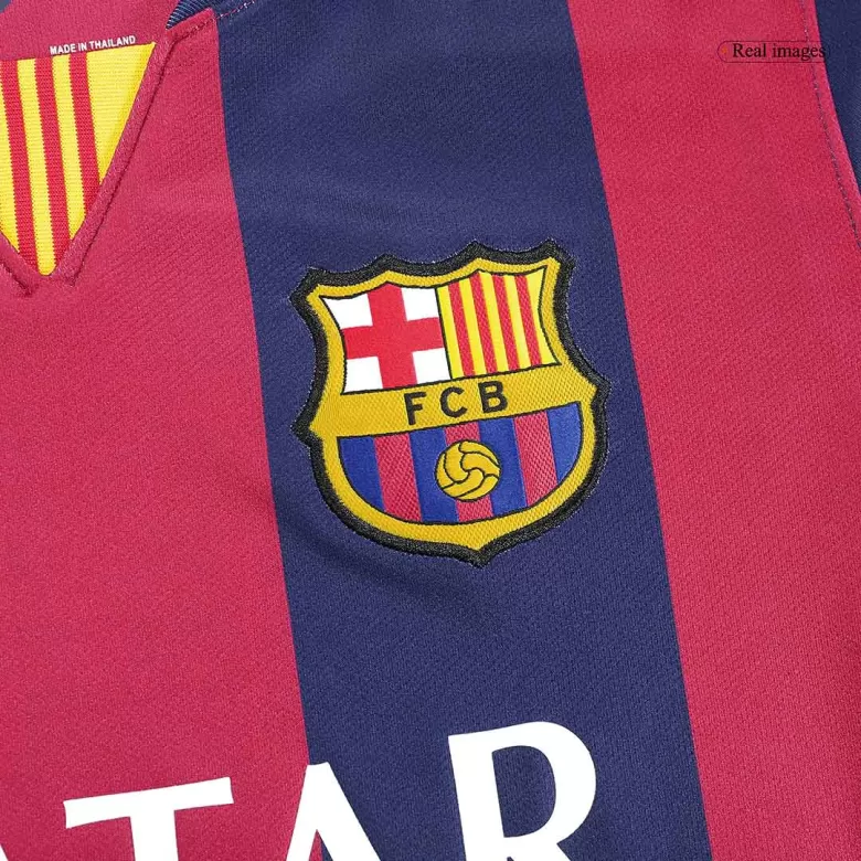 Barcelona NEYMAR JR #11 Home Soccer Jersey Retro 2014/15 - Long Sleeve - gojersey