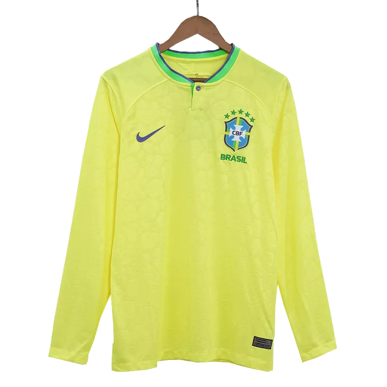 Brazil Home Jersey 2022 - Long Sleeve - gojersey