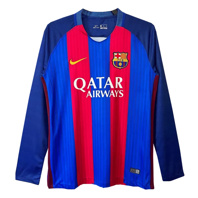Barcelona Home Jersey Retro 2016/17 - Long Sleeve - gojersey