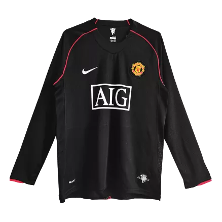 Manchester United Away Jersey Retro 2007/08 - Long Sleeve - gojersey