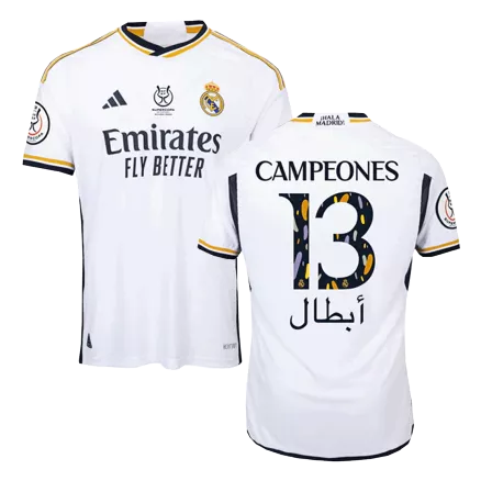 Campeones Supercopa Real Madrid CAMPEONES #13 Home Jersey Authentic 2023/24 - gojersey