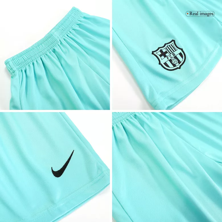 Barcelona Third Away Jersey Kit 2023/24 Kids(Jersey+Shorts) - gojersey