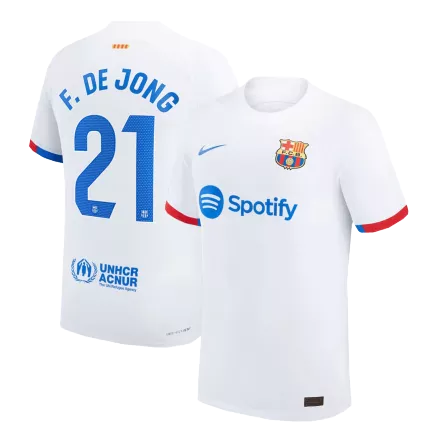 Barcelona F. DE JONG #21 Away Jersey Authentic 2023/24 - gojersey