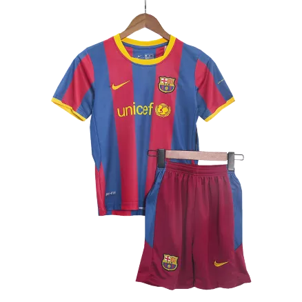Barcelona Home Jersey Kit 2010/11 Kids(Jersey+Shorts) - gojersey