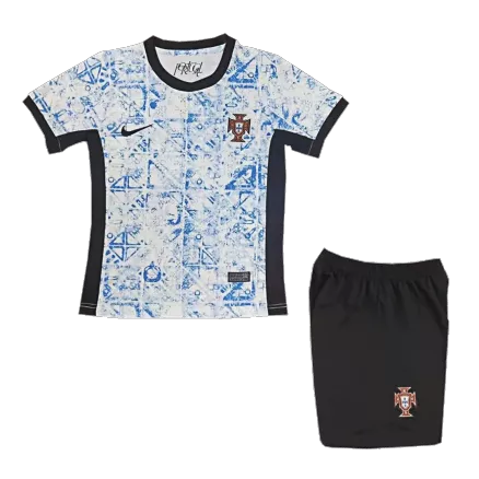 Portugal Away Jersey Kit EURO 2024 Kids(Jersey+Shorts) - gojersey