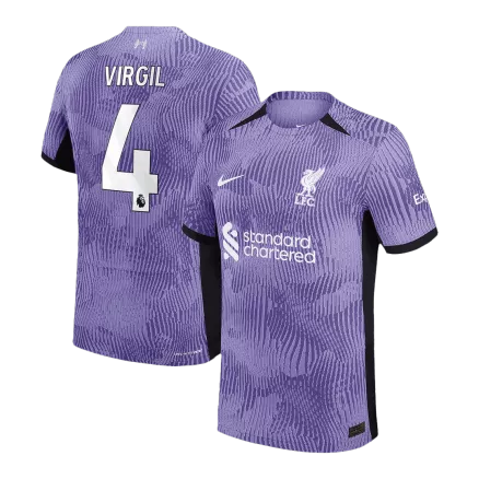 Liverpool VIRGIL #4 Third Away Jersey Authentic 2023/24 - gojersey