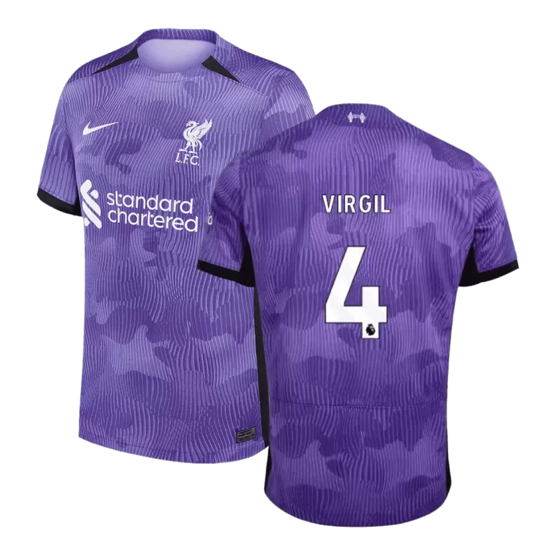 Liverpool VIRGIL #4 Third Away Jersey 2023/24 - gojersey
