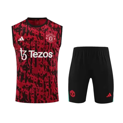 Manchester United Sleeveless Training Jersey Kit 2023/24 - gogoalshop