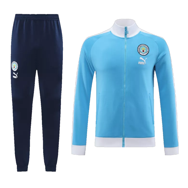 Manchester City Training Kit 2023/24 - Blue (Jacket+Pants) - gojersey
