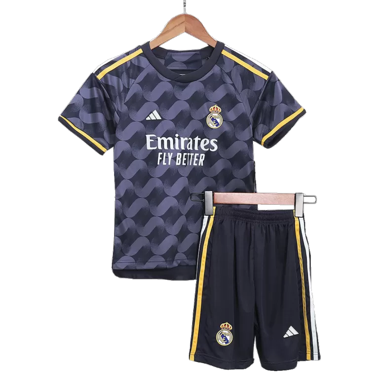 Real Madrid Away Jersey Kit 2023/24 Kids(Jersey+Shorts) - gojersey