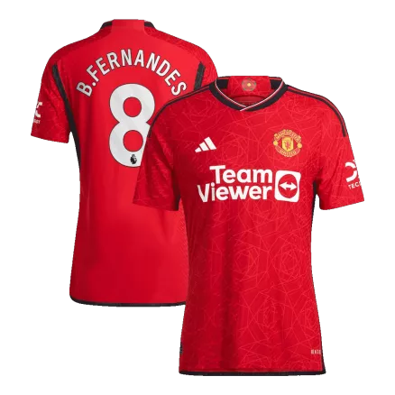 Manchester United B.FERNANDES #8 Home Jersey Authentic 2023/24 - gojersey