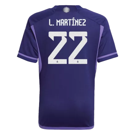 Argentina L. MARTINEZ #22 Away Jersey 2022 - gojersey