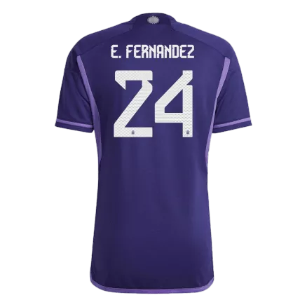 Argentina E. FERNANDEZ #24 Away Jersey 2022 - gojersey
