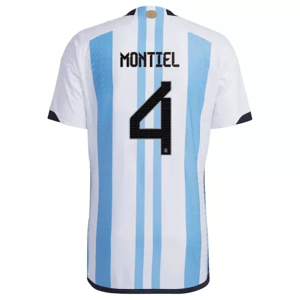 Argentina MONTIEL #4 Home Jersey Authentic 2022 - gojersey