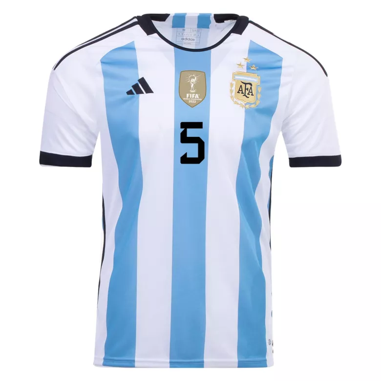 Argentina PAREDES #5 Home Jersey 2022 - gojersey