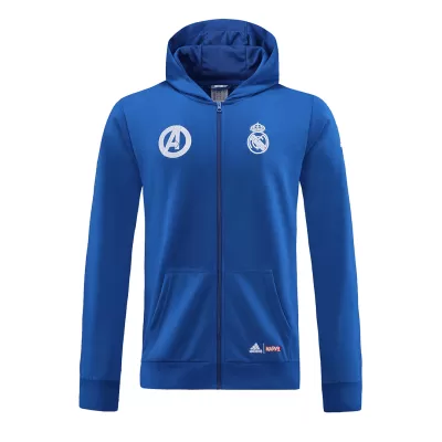 Real Madrid Hoodie Jacket 2022/23 Blue - gojersey