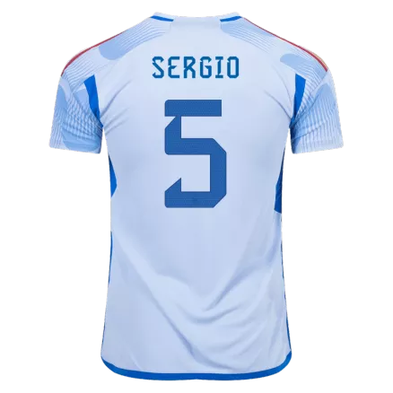 Spain SERGIO #5 Away Jersey 2022 - gojersey