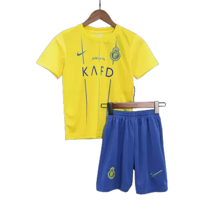 Al Nassr Home Jersey Kit 2023/24 Kids(Jersey+Shorts) - gojersey