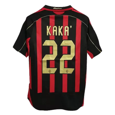 AC Milan KAKA' #22 Home Jersey Retro 2006/07 - gojersey