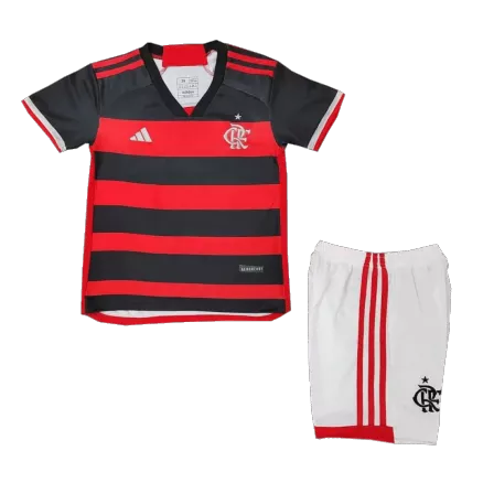 CR Flamengo Home Jersey Kit 2024/25 Kids(Jersey+Shorts) - gojersey