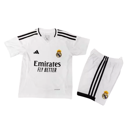 Real Madrid Home Jersey Kit 2024/25 Kids(Jersey+Shorts) - gojersey
