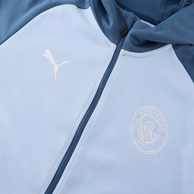 Manchester City Hoodie Training Kit 2024/25 - Blue - gojersey