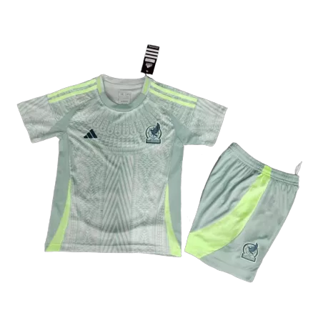 Mexico Away Jersey Kit Copa America 2024 Kids(Jersey+Shorts) - gojersey