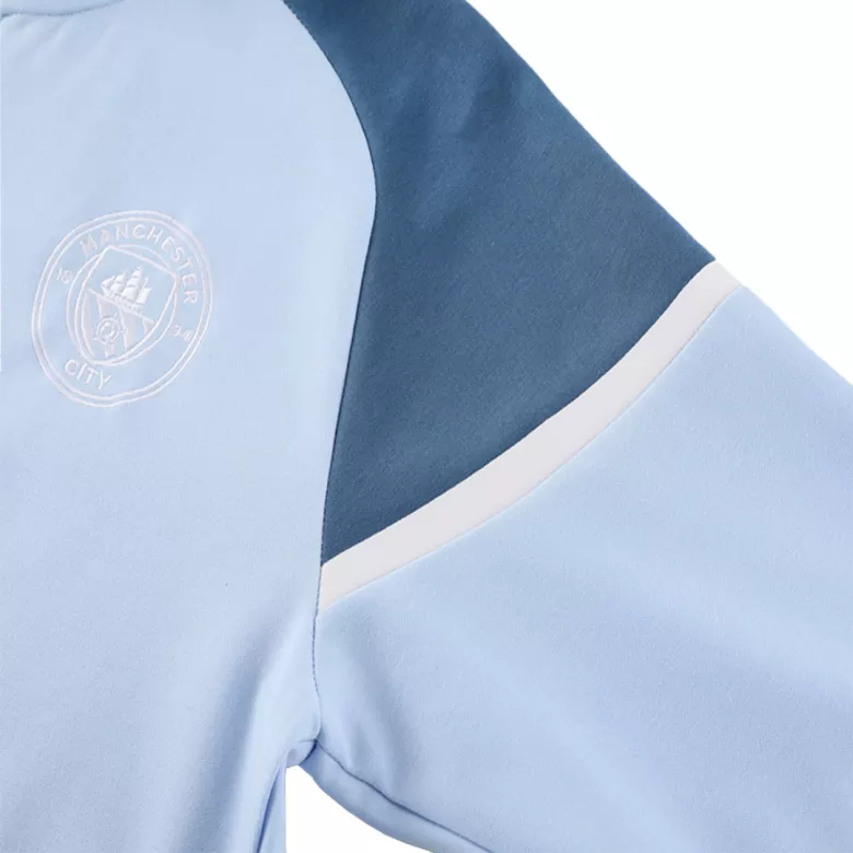 Manchester City Hoodie Training Kit 2024/25 - Blue - gojersey