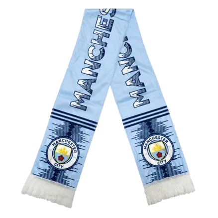Manchester City Soccer Scarf Blue - gojersey