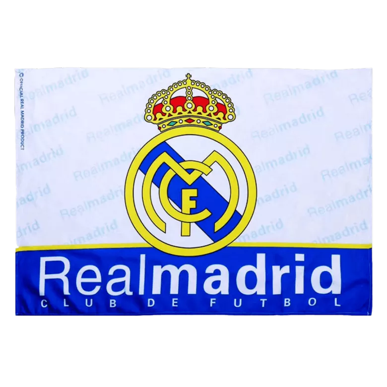 Real Madrid Team Flag White - gojersey