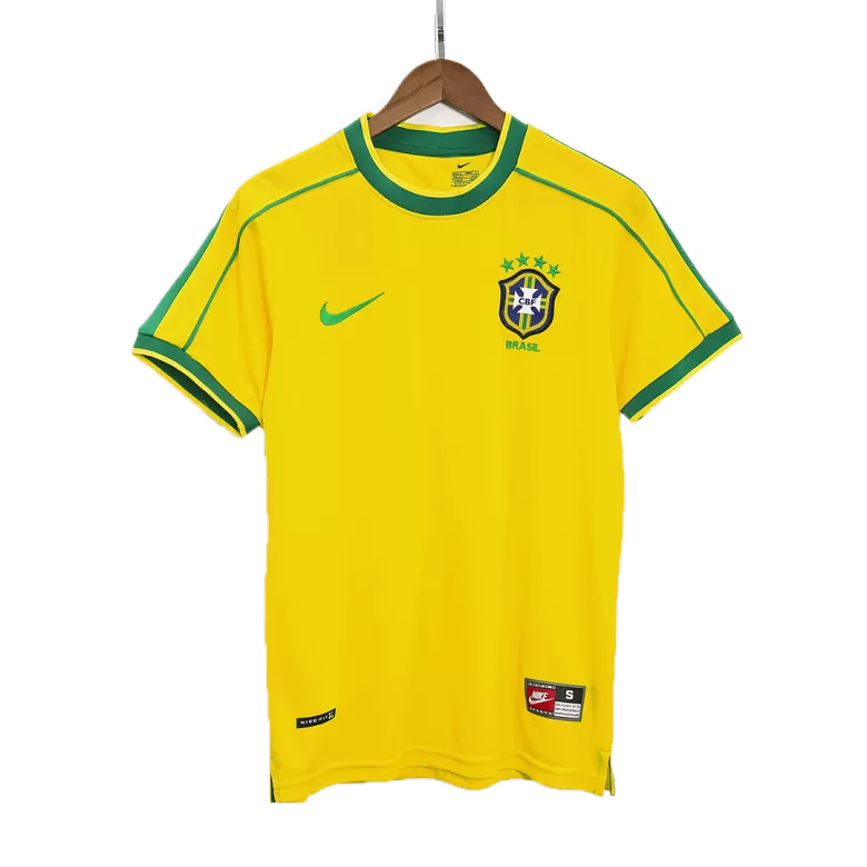 Brazil Home Jersey Retro 1998 - gojersey