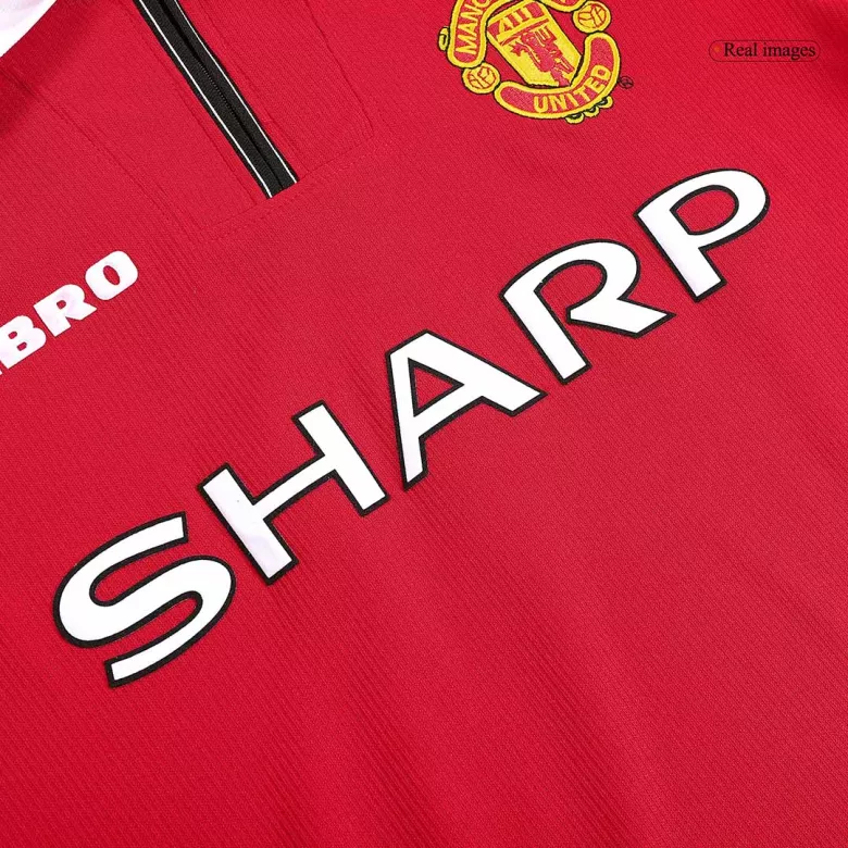 Manchester United Home Jersey Retro 1998/99 - Long Sleeve - gojersey