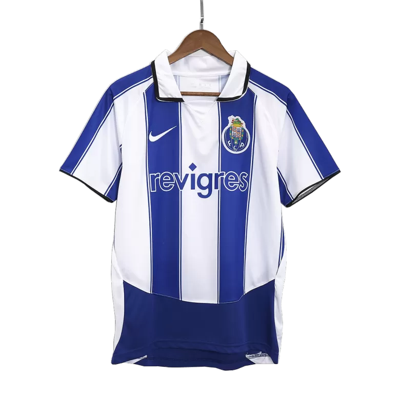 03/04 Porto Home Blue&White Retro Soccer Jerseys Shirt - gojersey