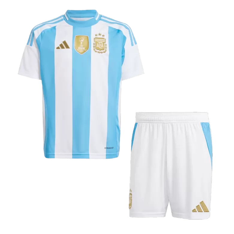 Argentina Home Jersey Kit 2024 Kids(Jersey+Shorts) - gojersey