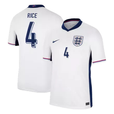 England RICE #4 Home Jersey EURO 2024 - gojersey
